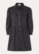 ba&sh Binona mini blousejurk met borstzakken