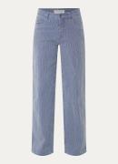 Sofie Schnoor Sienna high waist straight fit broek met streepprint