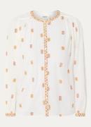 ba&sh Daphne blouse met borduring