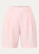 Benetton Bermuda high waist loose fit korte broek van linnen