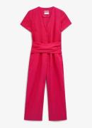 Hobbs Aliya loose fit cropped jumpsuit van linnen