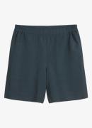 Marc O'Polo Mid waist wide fit korte broek met structuur