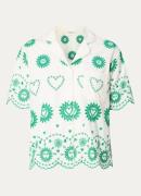 Fabienne Chapot Brielle blouse van biologisch katoen met broderie