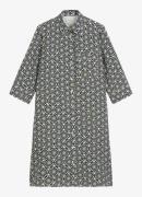 Marc O'Polo Mini A-lijn blousejurk van linnen met print