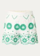 Fabienne Chapot Breece high waist loose fit korte broek van biologisch...