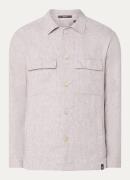 Boggi Milano Bond overshirt van linnen met borstzakken