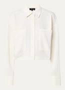 Refined Department Lyloe blouse met opgestikte zakken en structuur