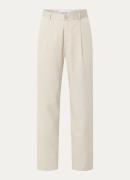 Les Deux Randall loose fit pantalon in lyocellblend met steekzakken