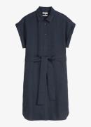 Marc O'Polo Midi blousejurk met strikceintuur