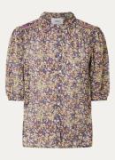 ba&sh Lark semi-transparante blouse met bloemenprint
