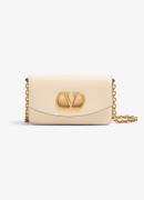 Valentino Garavani Vain Small clutch van kalfsleer met afneembare scho...