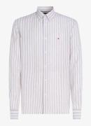 Tommy Hilfiger Regular fit overhemd van linnen met streepprint