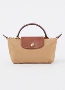 Longchamp Le Pliage handtas met leren details