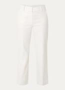 Expresso High waist wide fit pantalon in linnenblend met lurex