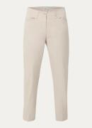 BRAX Mara high waist tapered fit cropped pantalon met steekzakken