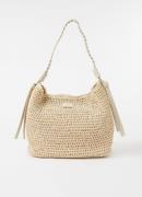 L.K.Bennett Isabella schoudertas van raffia