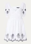 French Connection Cambria mini jurk met borduring