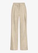 Studio Anneloes Riley mid waist wide fit pantalon in linnenblend