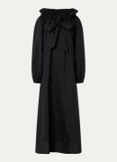 Essentiel Antwerp Hojito maxi off shoulder jurk met ballonmouw en stri...