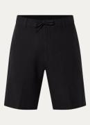 Selected Homme Straight fit korte broek in linnenblend met steekzakken