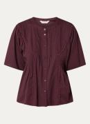 MSCH Copenhagen MSCHEthelin blouse met plooidetail
