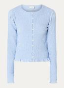 Neo Noir Sirene blouse met smockwerk