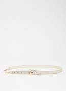 NIKKIE Kandy riem van leer met logo