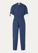 ba&sh Bereta straight fit jumpsuit met ritszakken