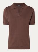 MaxMara Roncolo fijngebreide top in zijdeblend met polokraag