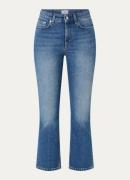 Filippa K High waist cropped slim fit jeans met medium wassing