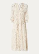 ba&sh Karla midi blousejurk met print