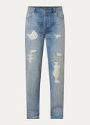 Cole Buxton Straight leg jeans met destroyed afwerking