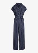 Ralph Lauren Wide fit jumpsuit met streepprint
