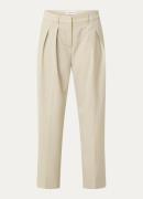 The Frankie Shop Daytona high waist wide fit pantalon in scheerwolblen...