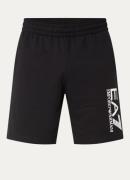 Armani Straight fit korte joggingbroek met logoborduring