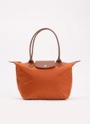 Longchamp Le Pliage Original schoudertas M met leren details