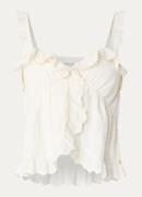 Fabienne Chapot Cherie crop top met broderie
