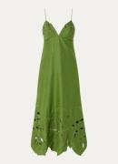 Farm Rio Midi jurk van linnen met cut-out detail