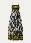 Farm Rio Trip Souvenir midi jurk met print