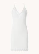 Rosemunde Billie slipdress met V-hals en kant