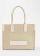 Balmain B-Army shopper met leren details en logo