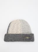 Ganni Grofgebreide muts in wolblend