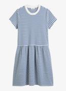 Marc O'Polo Denim Mini T-shirt jurk met streepprint