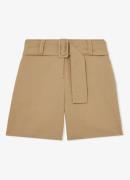 Reiss Harper high waist loose fit korte broek in linnenblend