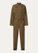 Isabel Marant Dahona tapered fit jumpsuit met steekzakken en strikcein...