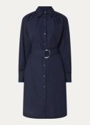 BOSS Delegant midi blousejurk met ceintuur