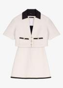 Maje 2-in-1 mini jurk met tweed-look en lurex