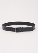 HUGO Gerik-Lam riem van leer met structuur