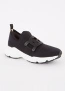 Tod's Kate sneaker met gebreid bovenwerk en leren details