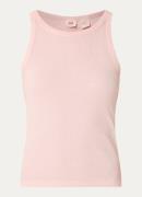 Levi's Ribgebreide tanktop met ronde hals
